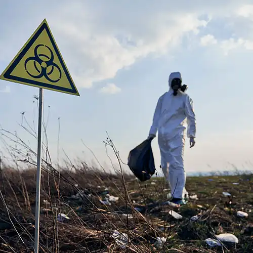 ecologist-standing-field-with-garbage-biohazard-sign-1