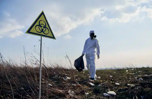 ecologist-standing-field-with-garbage-biohazard-sign-1